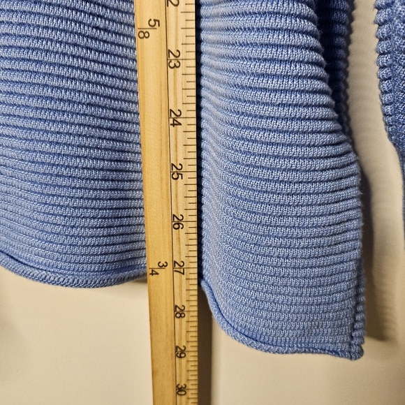 Premise Women's Periwinkle V-Neck Sweater Size 3X Ribbed Classic Office Casual - Picture 9 of 9